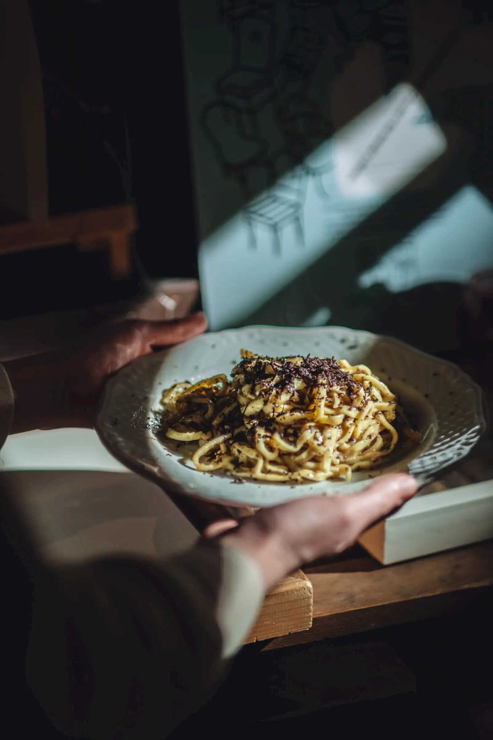 Strangozzi with black truffle