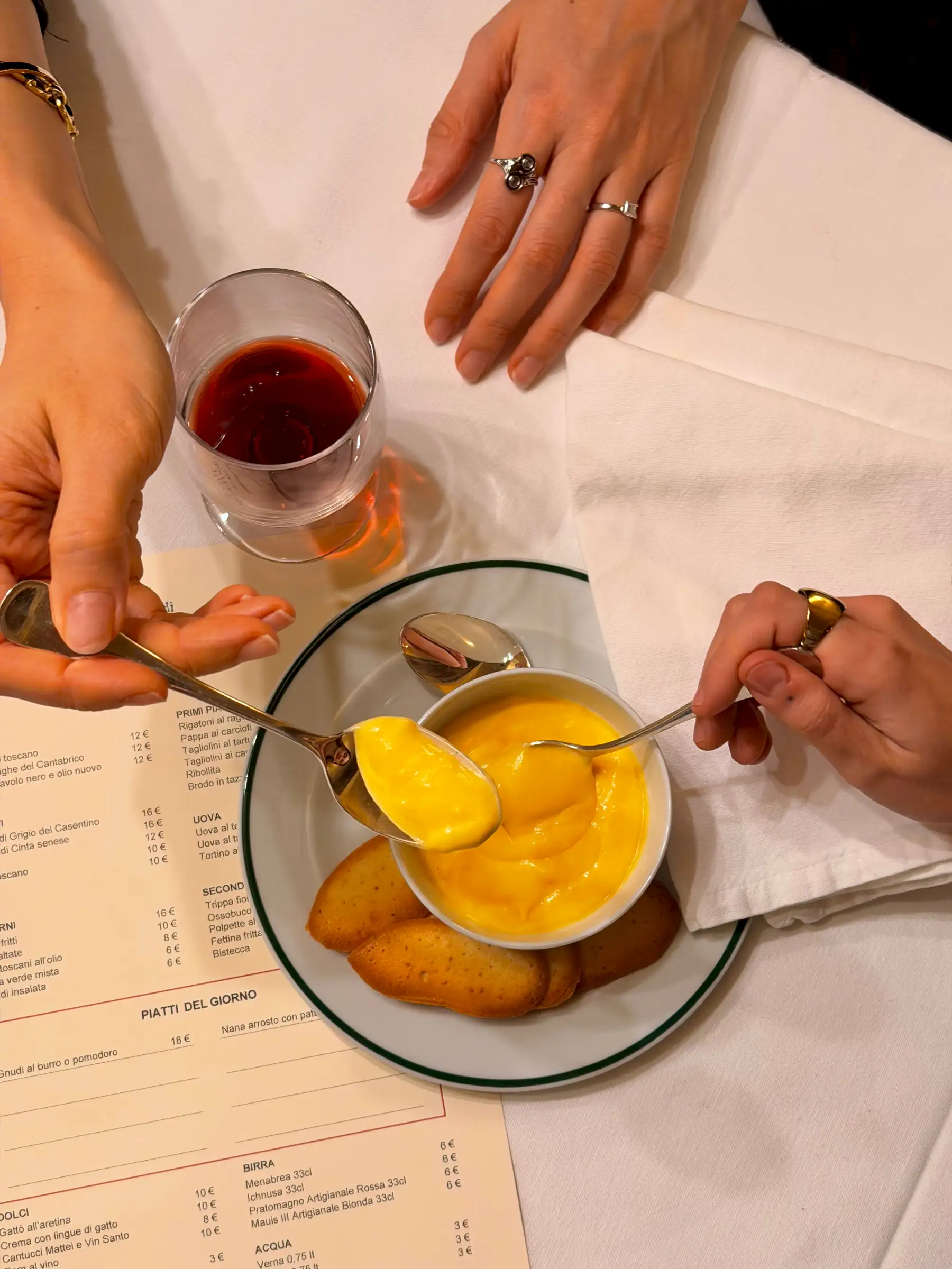 Fine dining at La Buca di San Francesco