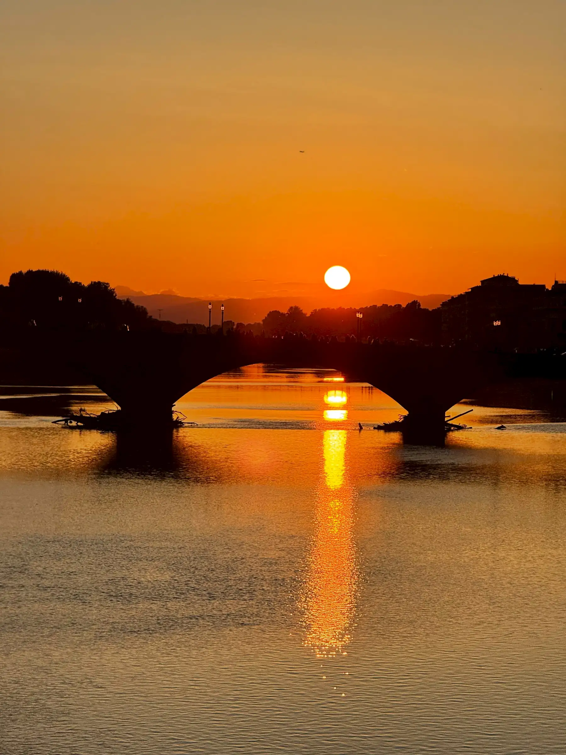 Sunset along the Arno